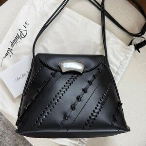 ID Petit Soft Shoulder Bag with Leather Craft